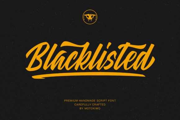 Blacklisted Font Poster 1
