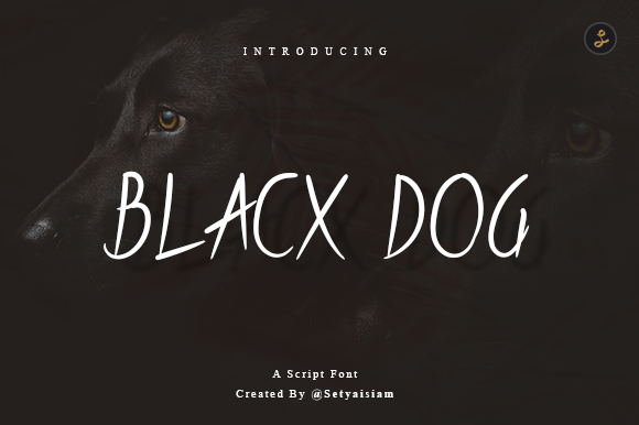 Blacx Dog Font Poster 1