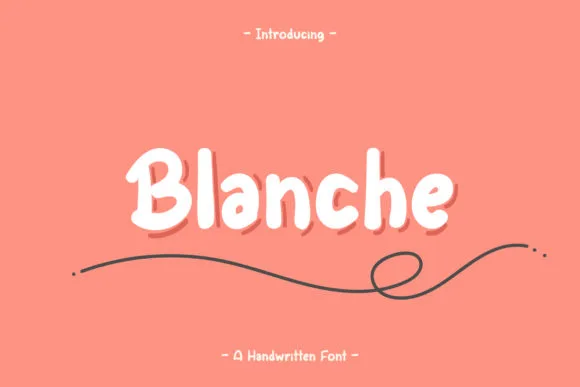 Blanche Font Blanche Font Poster 1