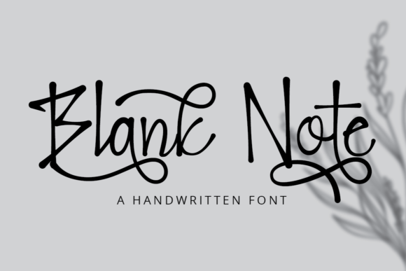 Blank Note Font Poster 1