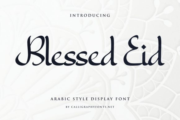 Blessed Eid Font Poster 1
