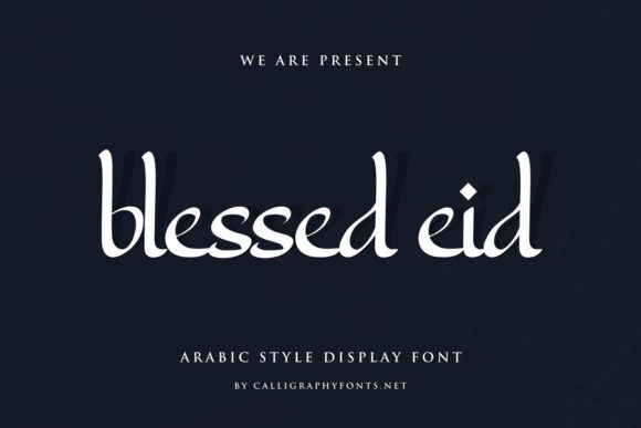 Blessed Eid Font Poster 2