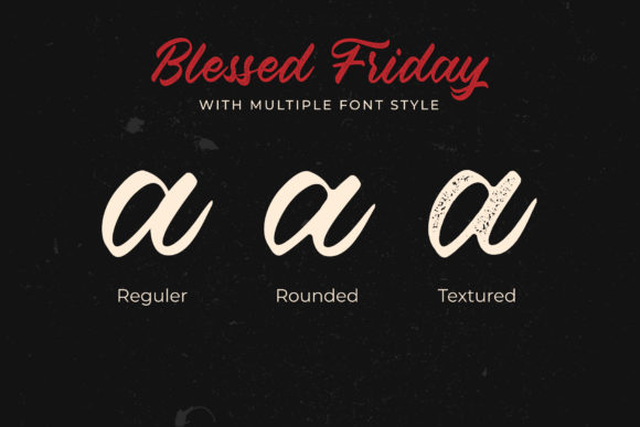 Blessed Friday Font Poster 2