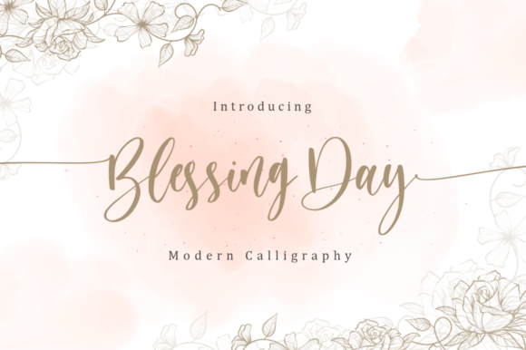 Blessing Day Font Poster 1