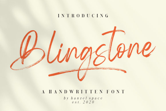 Blingstone Font Poster 1