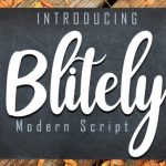 Blitely Font Poster 1