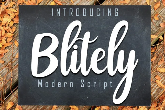 Blitely Font Blitely Font Poster 1