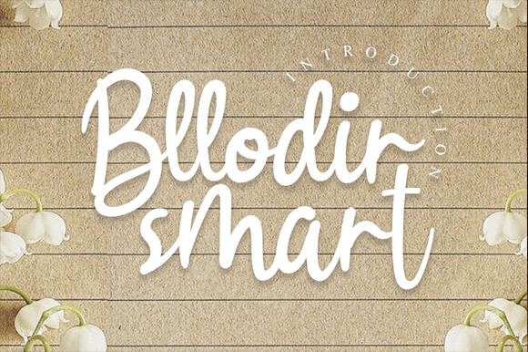 Bllodir Smart Font Poster 1