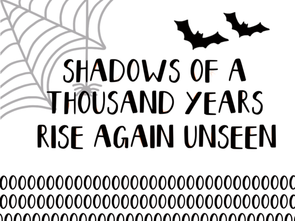 Blocked - Halloween Theme Font Poster 2