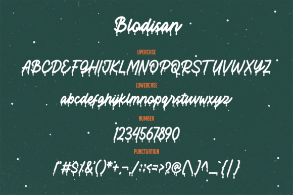 Blodisan Font Poster 3