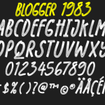 Blogger 1983 Font Poster 5