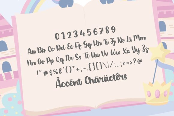 Blonde Unicorn Font Poster 6