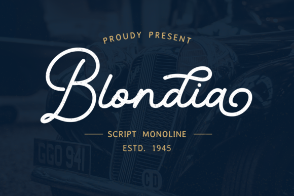 Blondia Font Poster 1