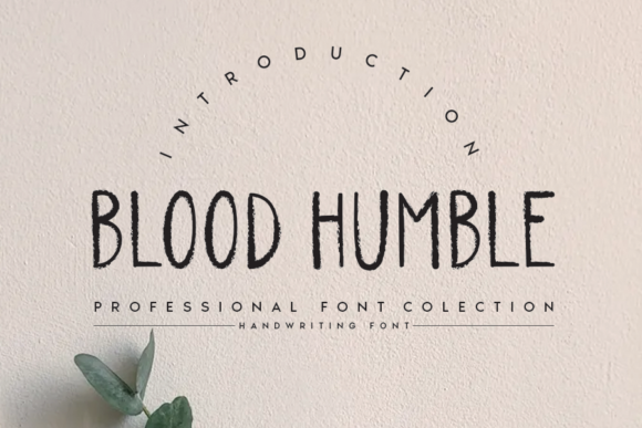 Blood Humble Font Poster 1