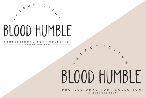 Blood Humble Font Poster 2