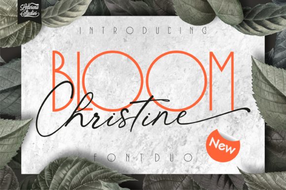 Bloom Christine Font Poster 1
