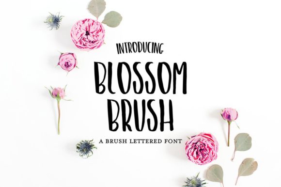 Blossom Brush Font Poster 1