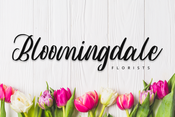 Blossoms Font Poster 11