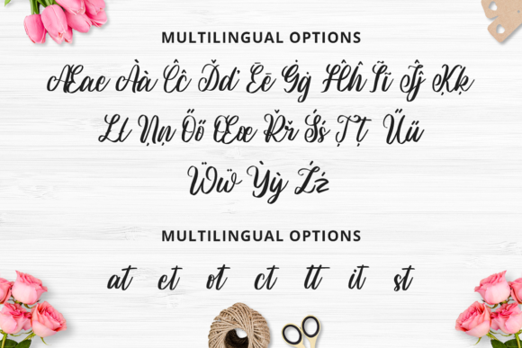 Blossoms Font Poster 3