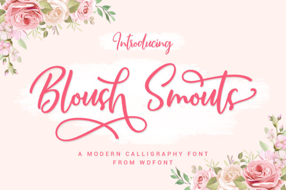 Bloush Smouts Font Poster 1