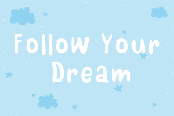 Blue Dream Font Poster 2