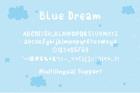 Blue Dream Font Poster 3