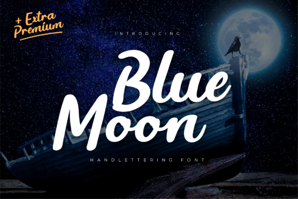 Blue Moon Font Poster 1