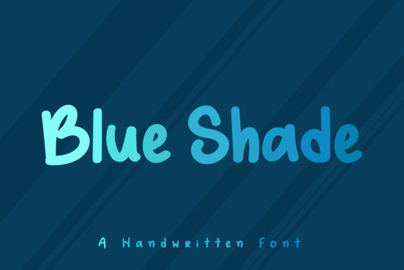 Blue Shade Font Poster 1