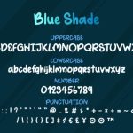 Blue Shade Font Poster 3