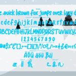 Blue Snow Font Poster 6