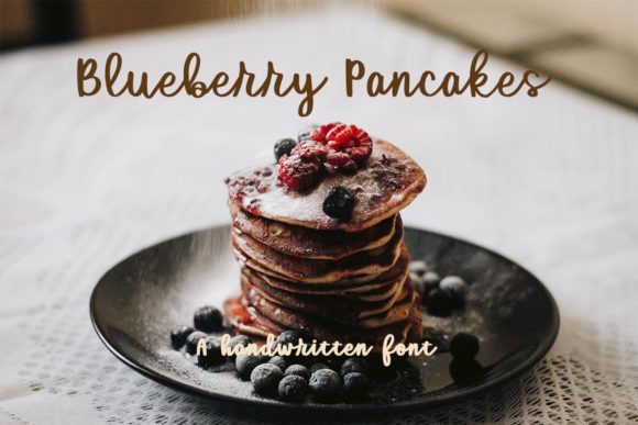 Blueberry Pancakes Font Poster 1