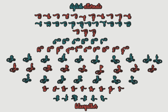 Bluefather Font Poster 8