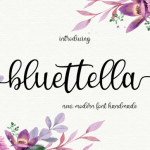 Bluettella Font Poster 1