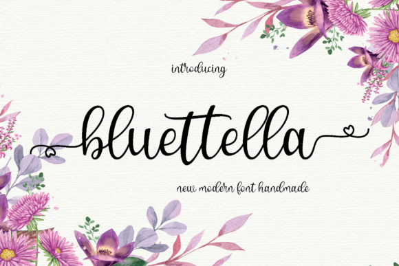 Bluettella Font