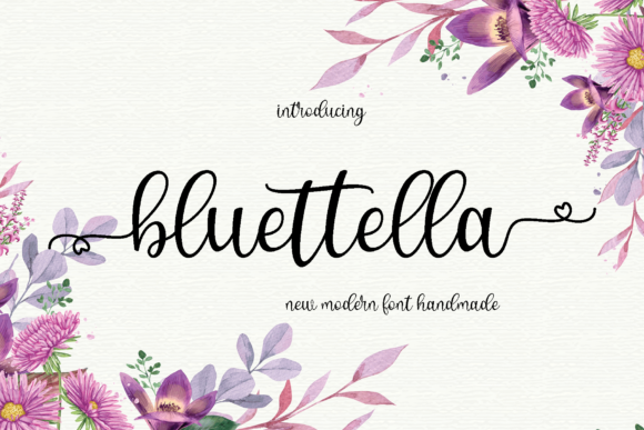 Bluettella Font Poster 1