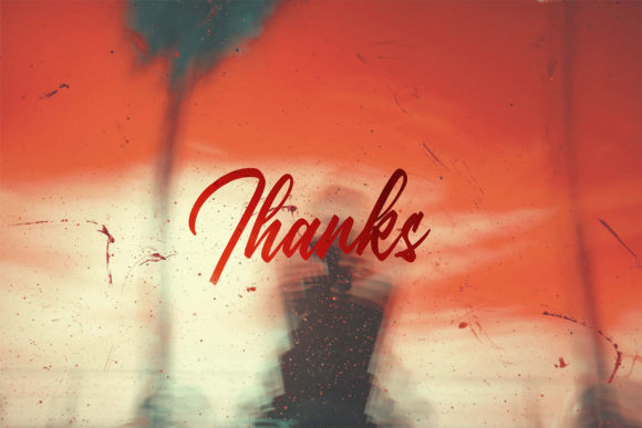 Blurin Font Poster 8