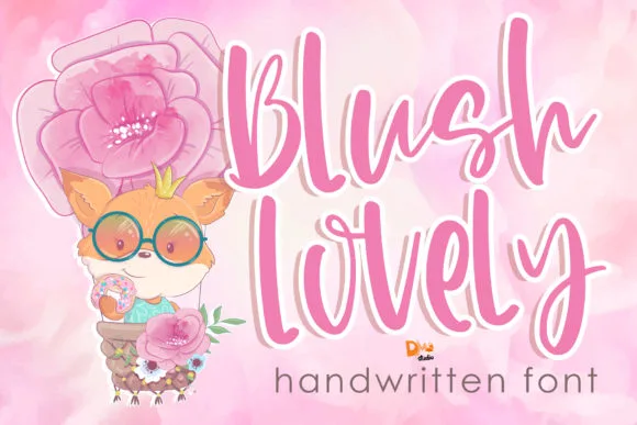 Blush Lovely Font Blush Lovely Font Poster 1