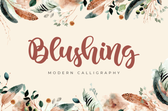 Blushing Font Poster 1