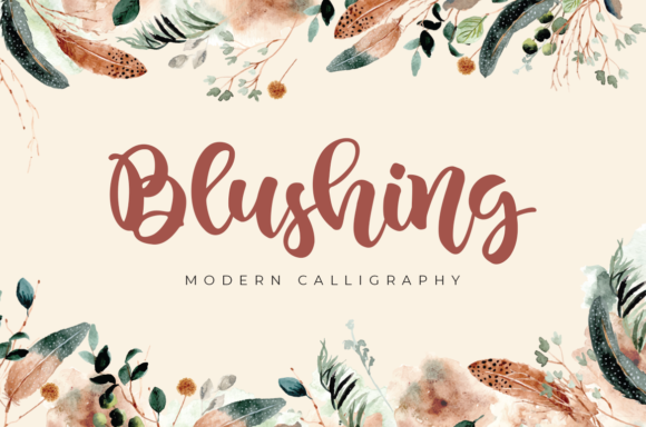 Blushing Font