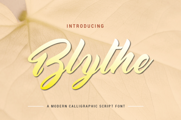 Blythe Font Poster 1