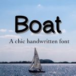 Boat Font Poster 1