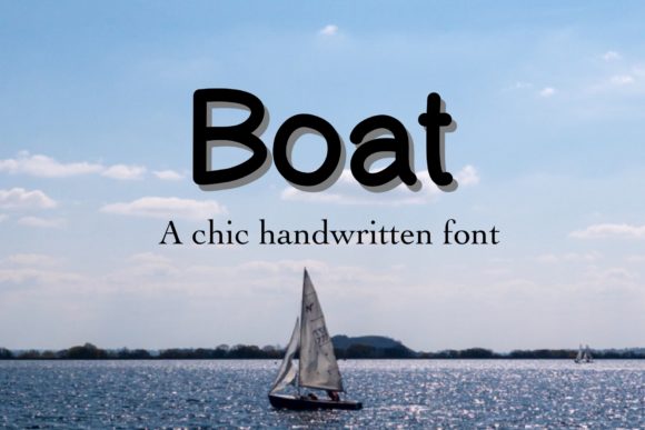 Boat Font Poster 1