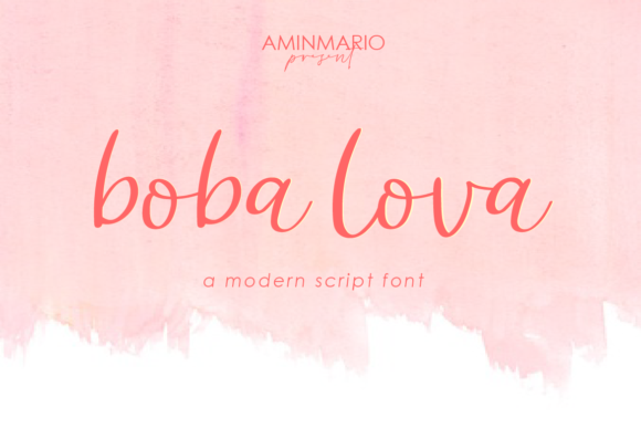 Boba Lova Font Poster 1