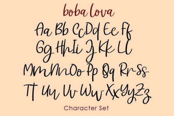 Boba Lova Font Poster 11