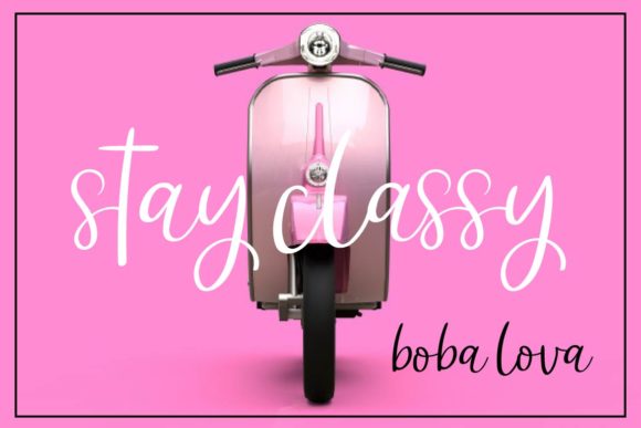 Boba Lova Font Poster 8