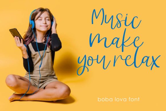 Boba Lova Font Poster 9