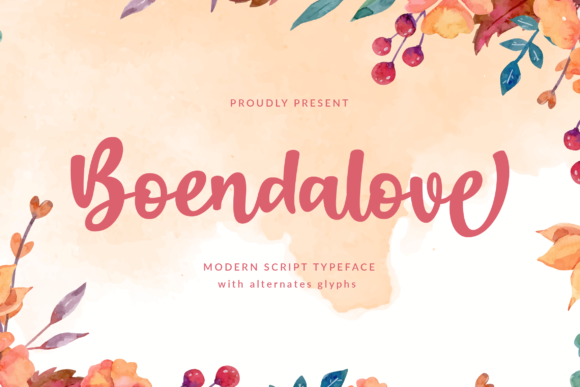 Boendalove Font Poster 1