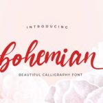 Bohemian Font Poster 1