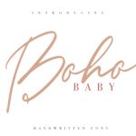 Boho Baby Font Poster 1