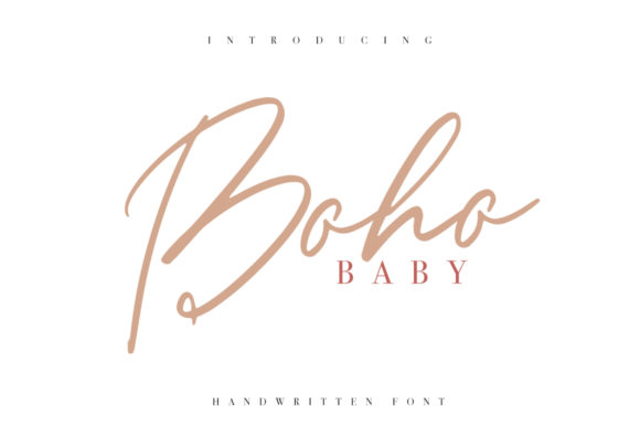Boho Baby Font Poster 1